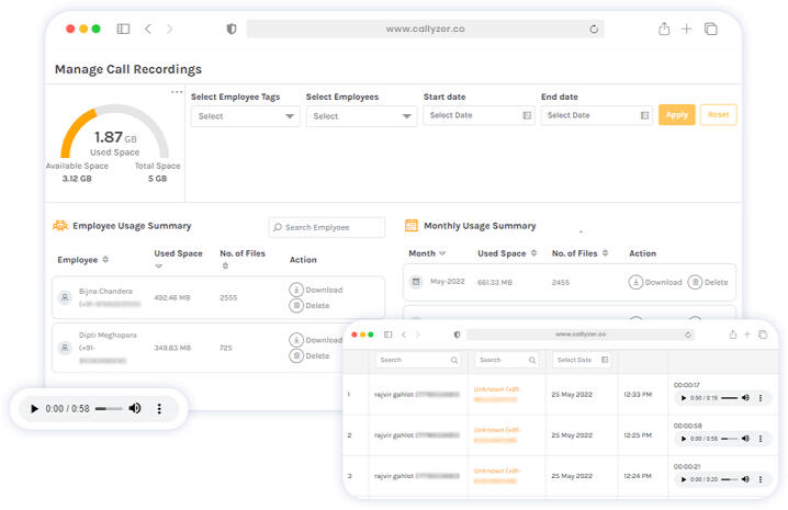Call Recording Synchronization Feature